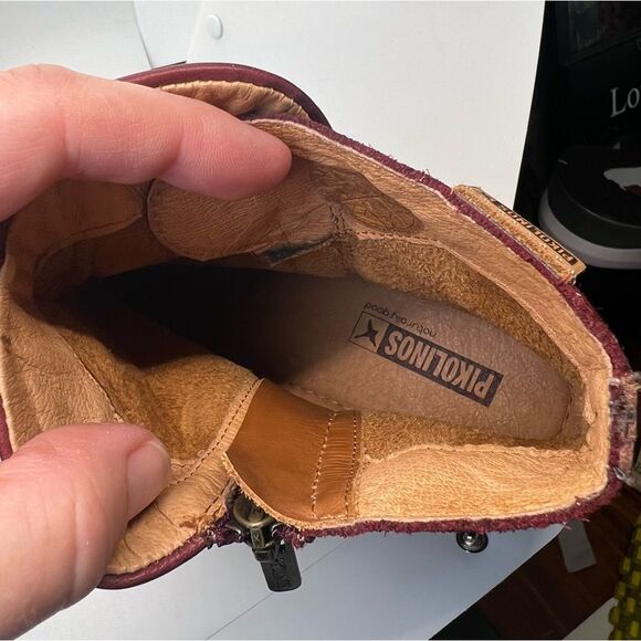 Pikolinos Ordino EU 39 style W8M-8919 Ankle Boot (Women) - Garnet Leather - Picture 14 of 15